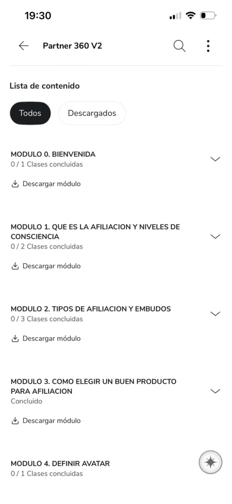 CONTENIDO CURSO PARTNER 360 VISTO DESDE MI USUARIO