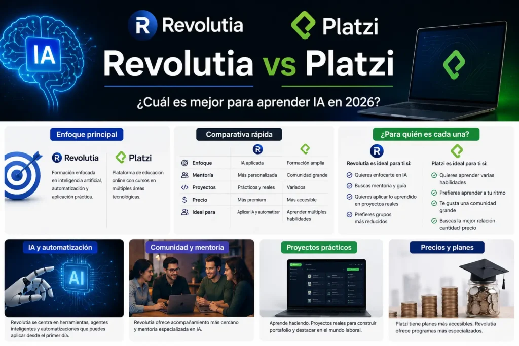Revolutia vs platzi cuál es la mejor opción en 2026
